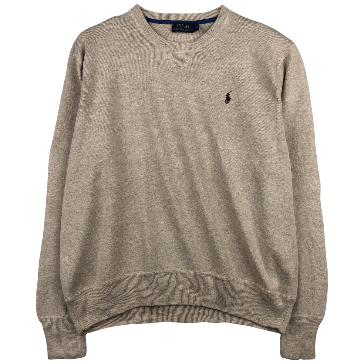 古着 ラルフローレン Ralph Lauren POLO Ralph Lauren コットンニットセーター メンズL相当/eaa604479