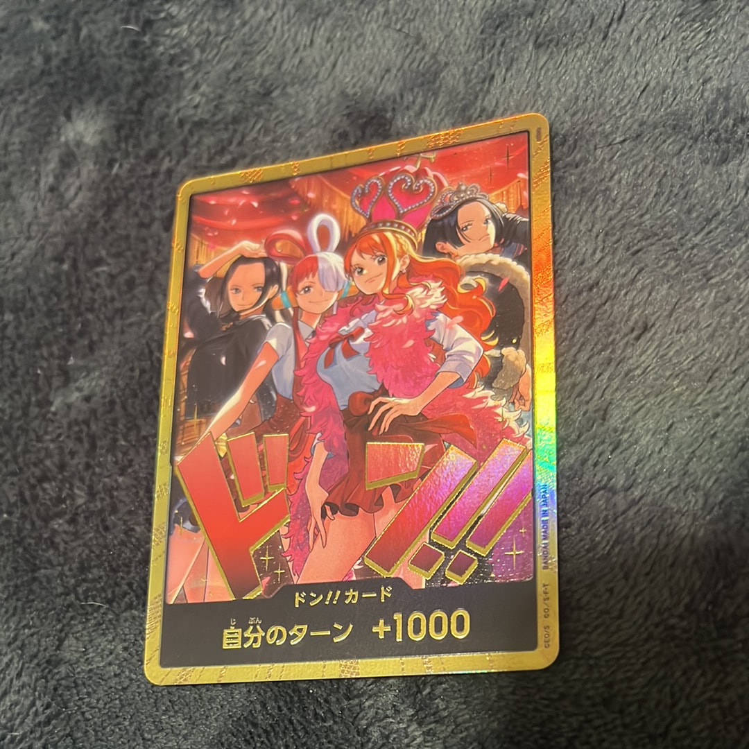 ドン!!カード : ロビン&ウタ&ナミ&ハンコック スーパーパラレル [開封済み](エクストラブースター「ワンピース ヒロインズエディション スペシャルセット」)