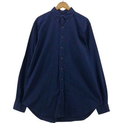古着 ラルフローレン Ralph Lauren CLASSIC FIT 長袖 ボタンダウンシャツ メンズL相当/eaa554368