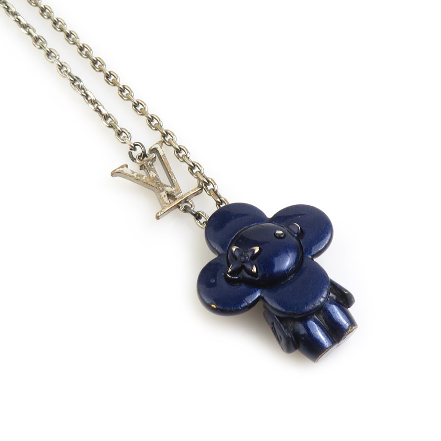ルイ ヴィトン LOUIS VUITTON ネックレス コリエ ヴィヴィエンヌ メタル ネイビー/シルバー レディース MP3194【中古】 e61496a