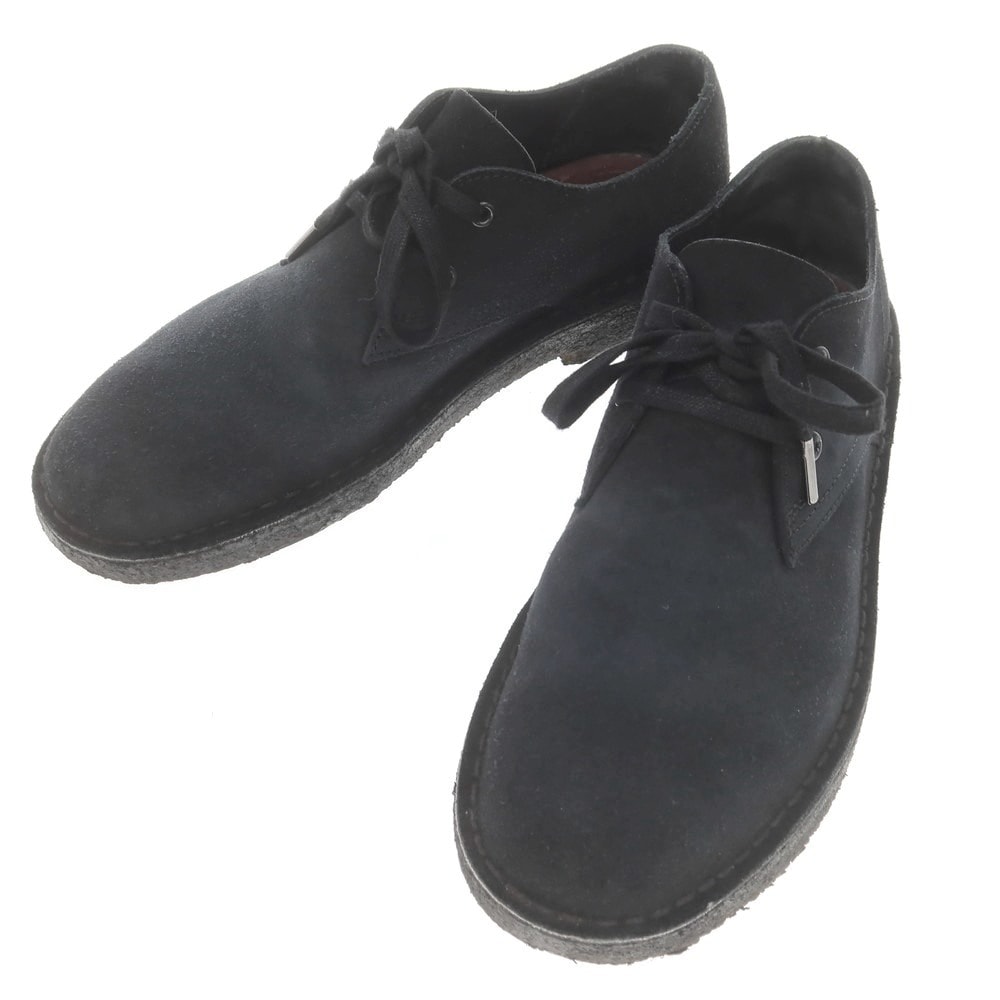 【中古】クラークス Clarks DESERT TREK スエード デザートシューズ ブラック【サイズUK8】【メンズ】