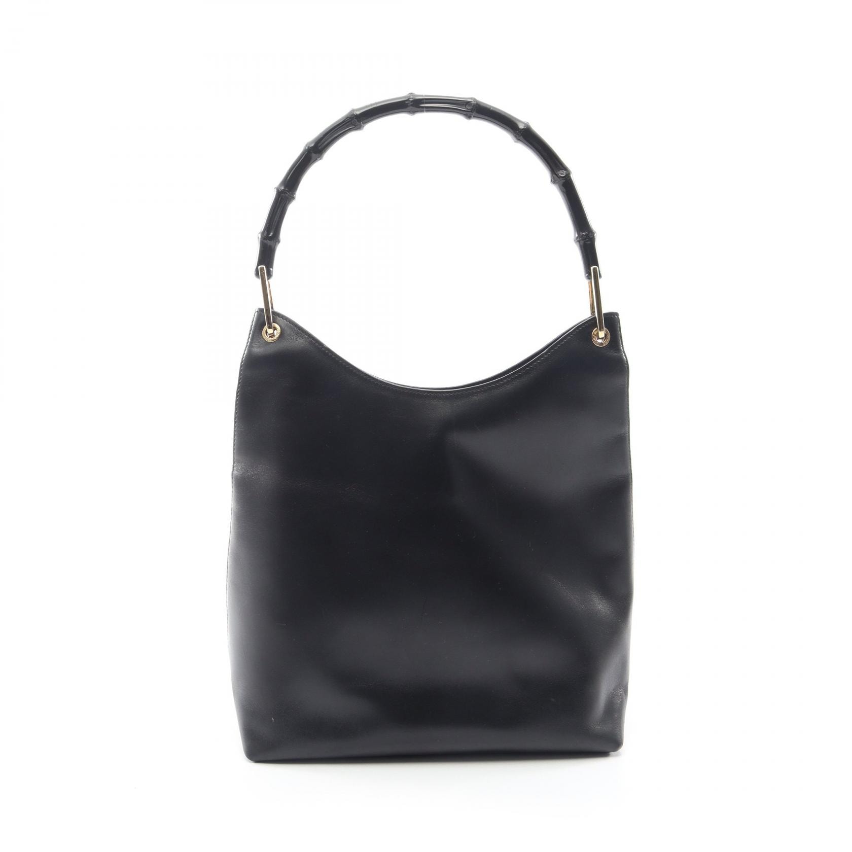 グッチ GUCCI バンブー ショルダーバッグ バッグ レザー レディース ブラック系 001 2122 3006 【中古】