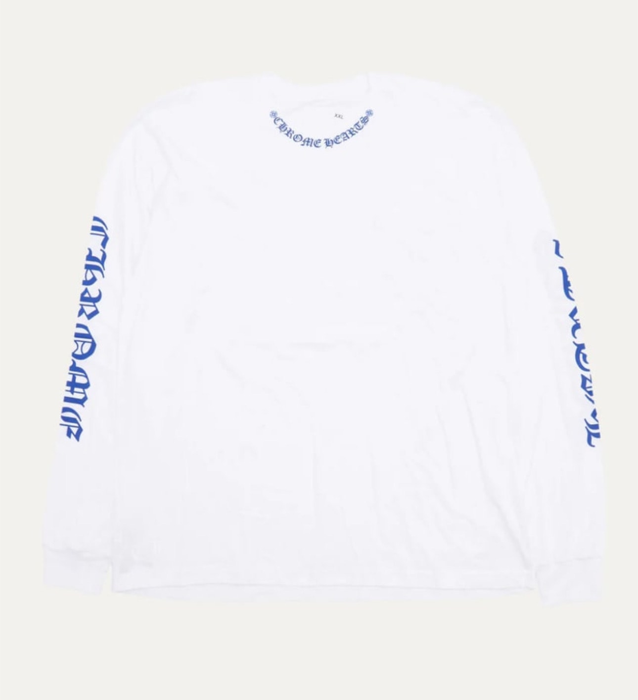 Chrome Hearts Love You Neck Logo L/S T-Shirt "White"