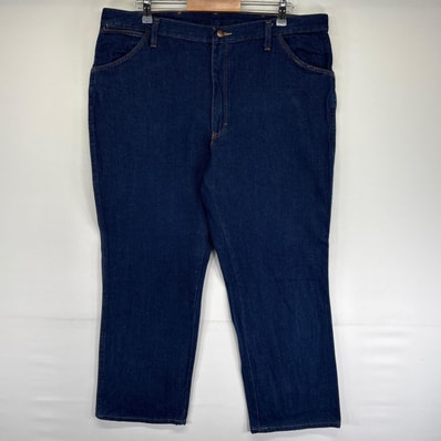 古着 レッドキャップ RED KAP パンツ ジッパーフライ 5ポケット ワンポイントロゴ 大きいサイズ 濃紺 w40 L32 ネイビー系 メンズ