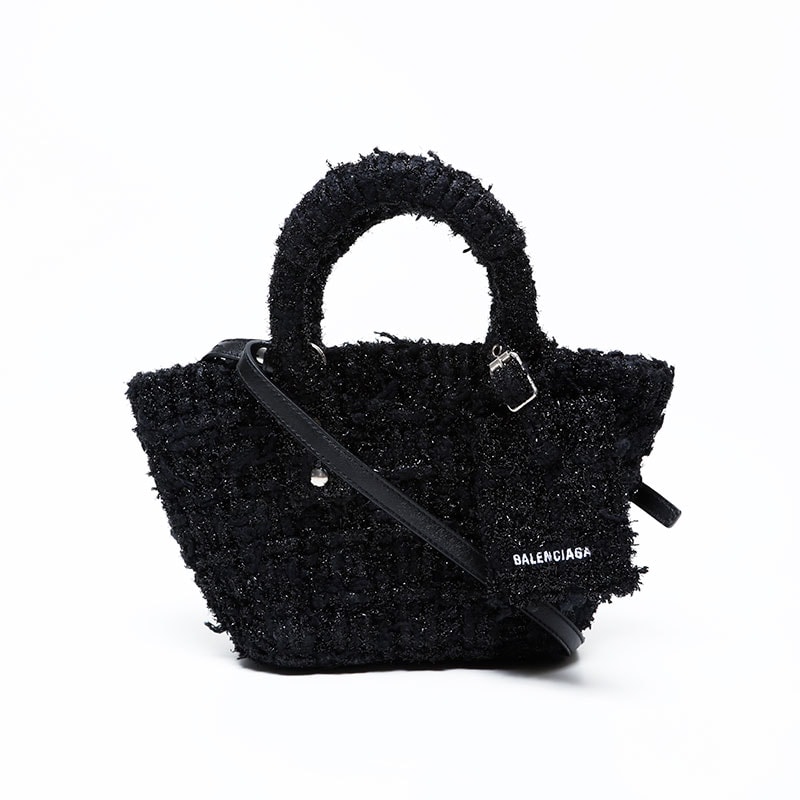 バレンシアガ BALENCIAGA ビストロXXS 2way ラメ ハンドバッグ【中古】