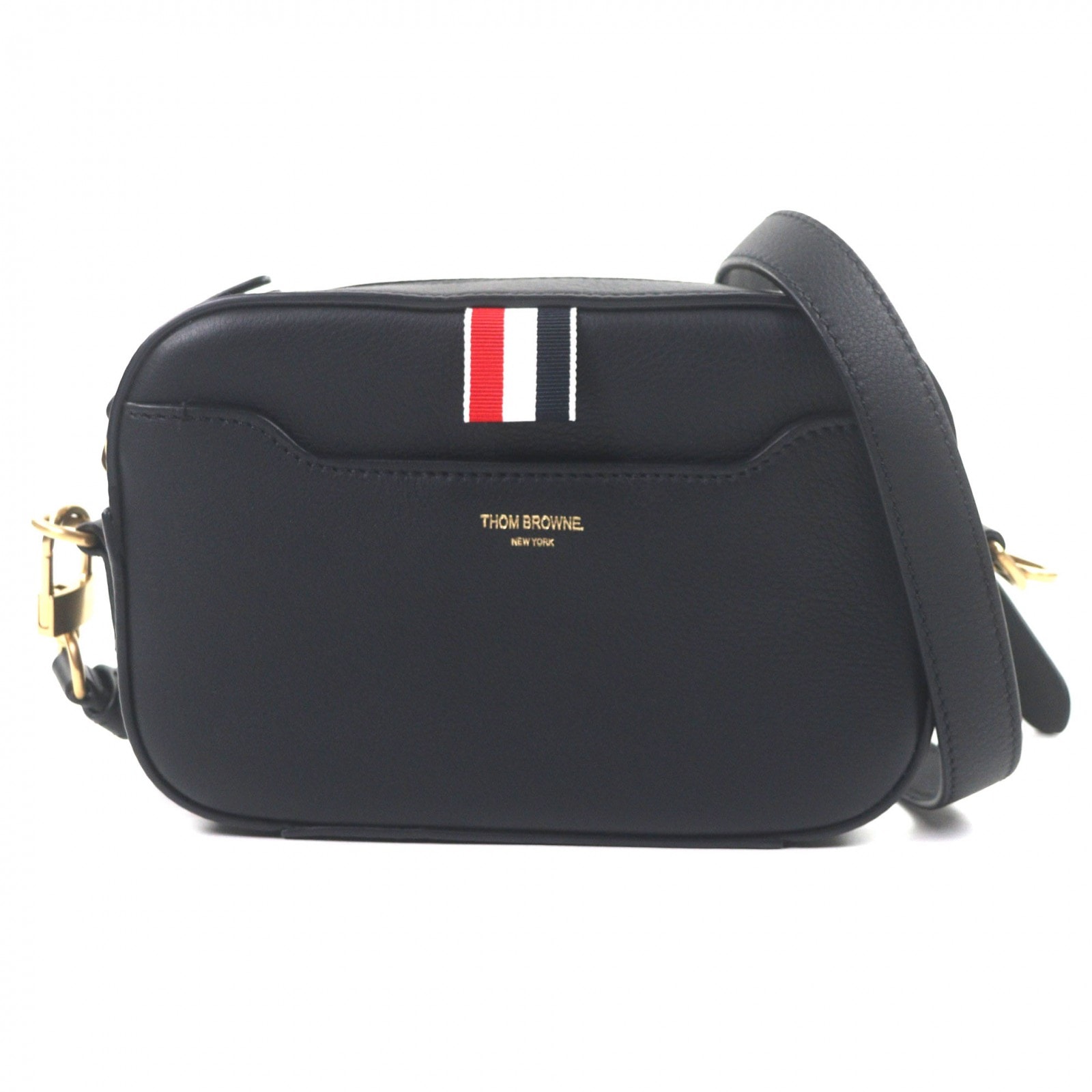 極美品 トムブラウン ソフト ぺブルグレイン 4BAR スモール カメラバッグ