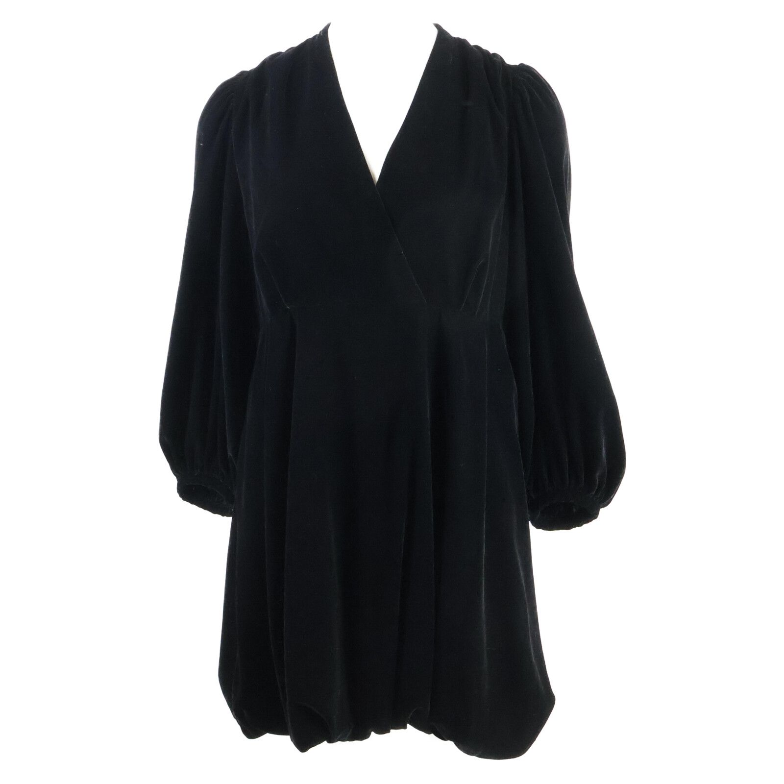 クラネ ブラック 24AW VELOR BALLOON MINI ONEPIECE 1