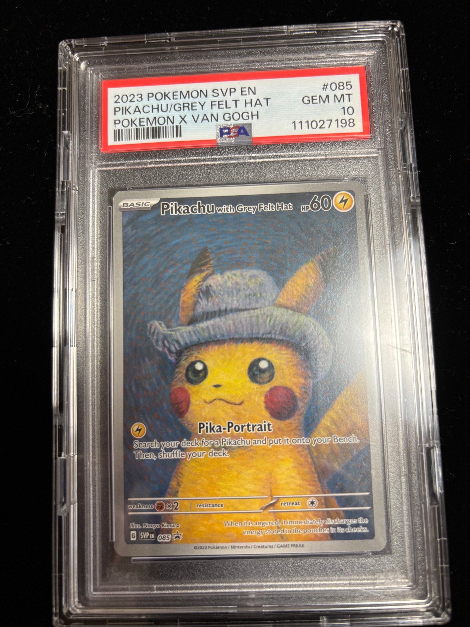 ピカチュウ SVP EN 085 ゴッホ展 プロモーションカード PSA9 PSA10】ピカチュウ : プロモ [SVP EN 085](「ゴッホ展