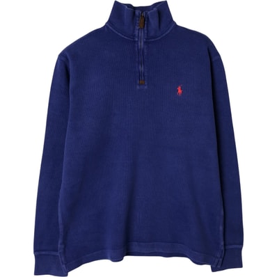 古着 ラルフローレン Ralph Lauren POLO RALPH LAUREN ハーフジップスウェットシャツ トレーナー メンズS相当/eaa587934