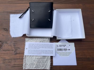 Maison Margiela Folded Leather Wallet "Black"