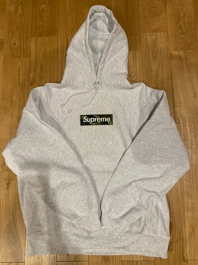 Supreme Box Logo Hooded Sweatshirt "Ash Grey" (23FW)