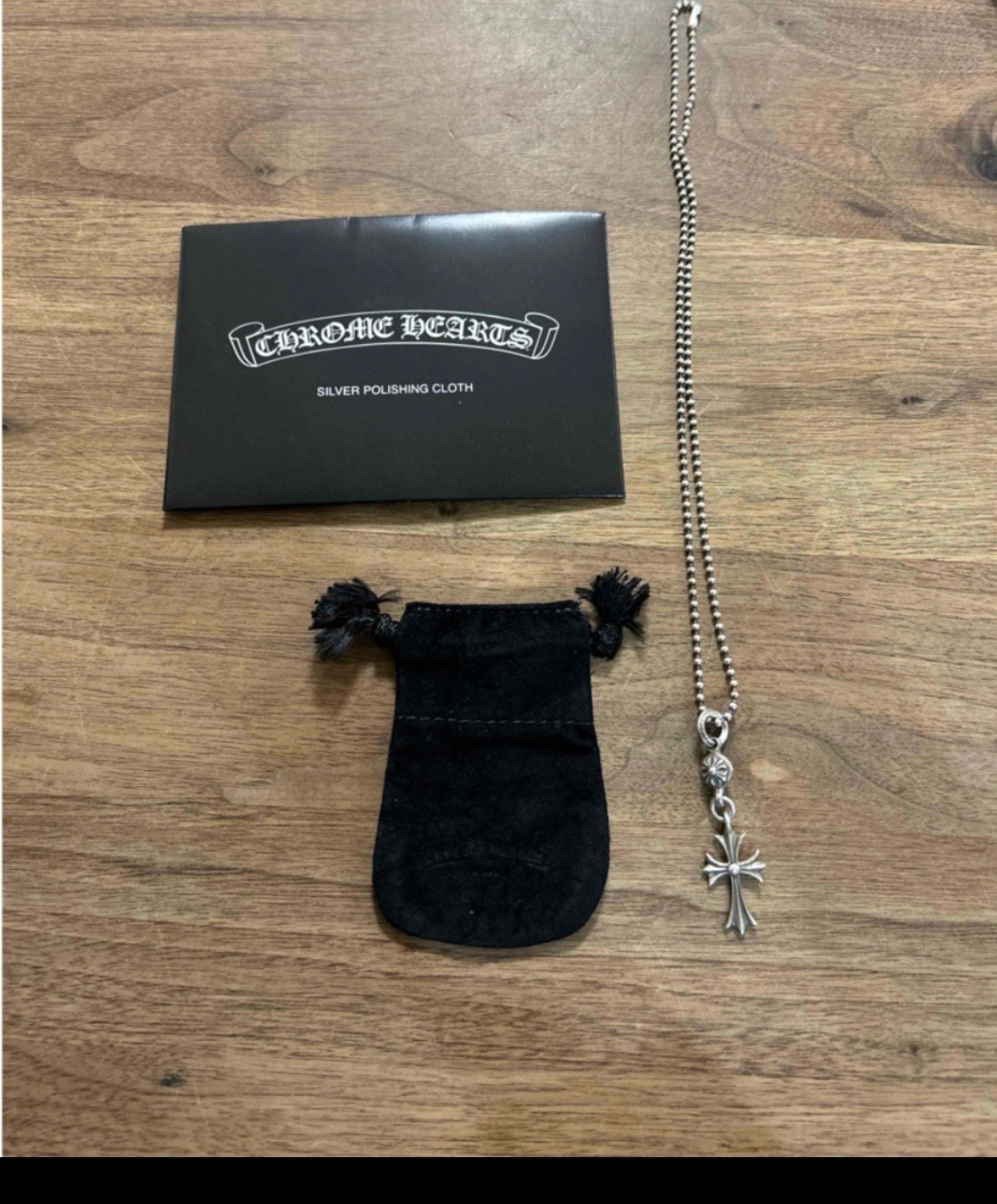 Chrome Hearts 1 Ball Tiny CH Cross Charm "Silver"