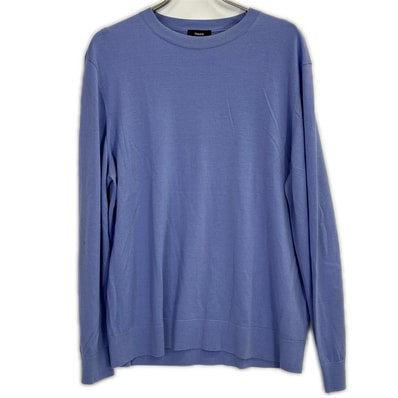 セオリー 24年製 パープル Regal Wool Crew Neck PO XL