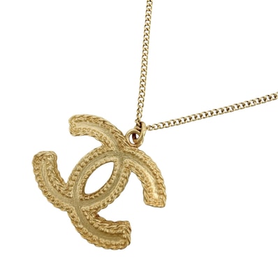 CHANEL シャネル ネックレス ココマーク アクセサリー GP 14P ゴールド レディース 約10.8g 美品 2014年【中古品】