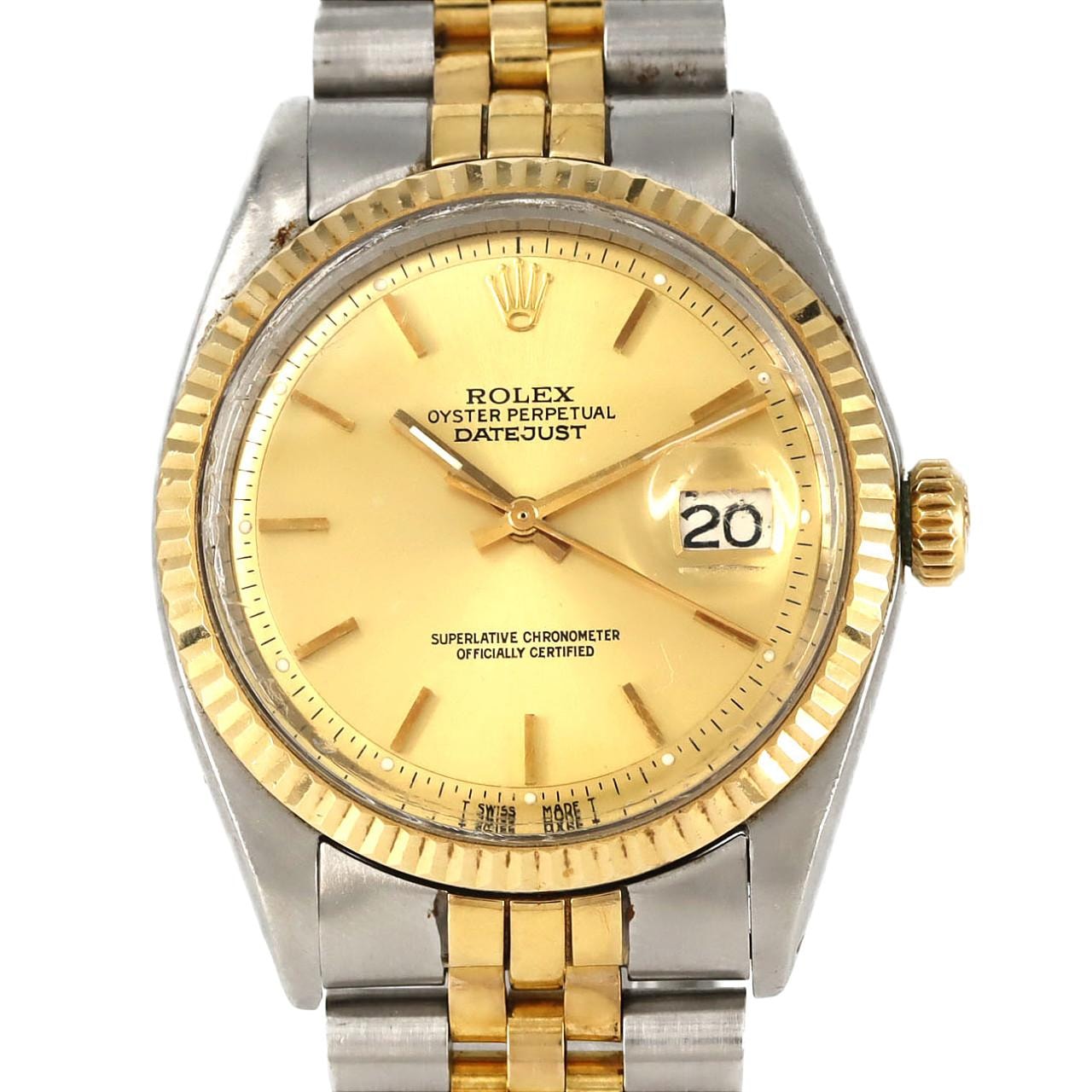 【ノーメンテナンス還元価格】ロレックス デイトジャスト 1601 SSxYG 自動巻