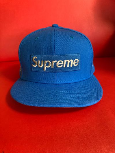 Supreme $1M Metallic Box Logo New Era® "Blue"