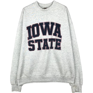 古着 90年代 フルーツオブザルーム FRUIT OF THE LOOM HEAVY IOWA STATE アイオワ州立大学 カレッジスウェットシャツ トレーナー USA製 メンズXL相当 ヴィンテージ/eaa650193