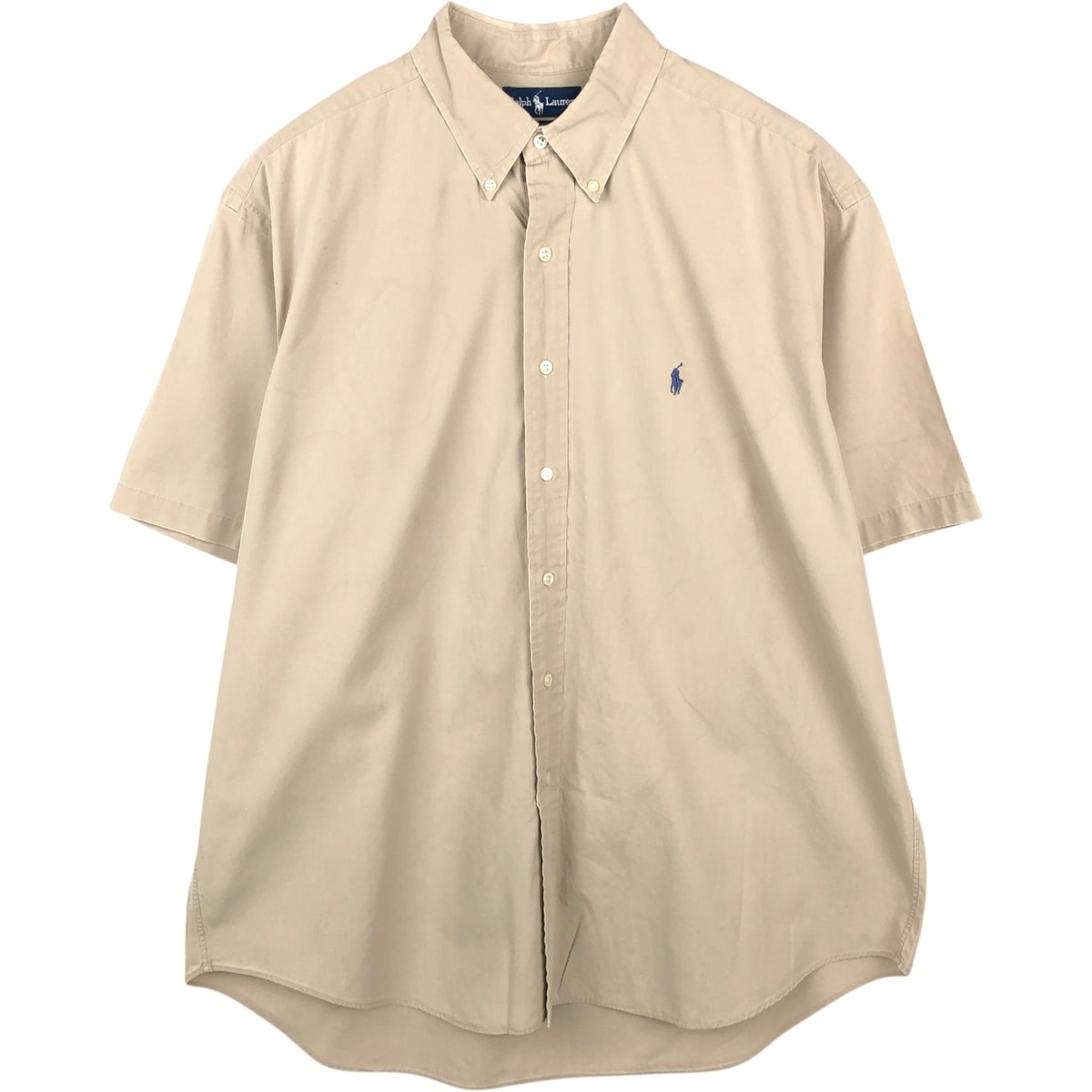 古着 ラルフローレン Ralph Lauren BLAKE 半袖 ボタンダウンシャツ メンズXL相当/eaa670517