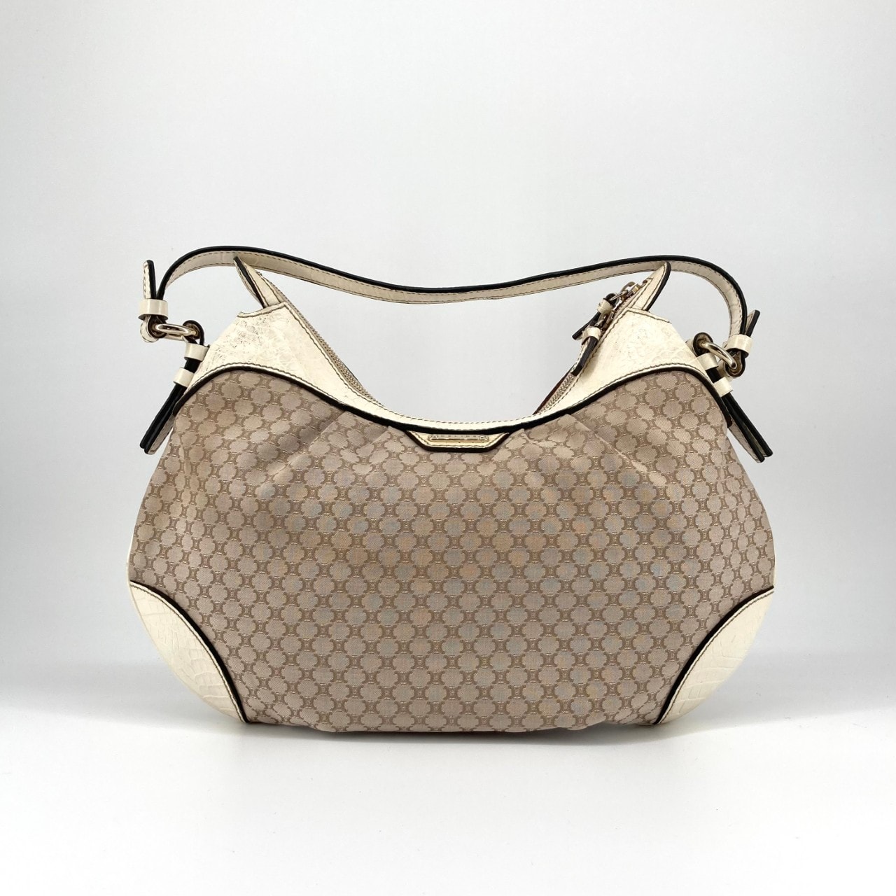 CELINE(セリーヌ) Cマカダム柄 ショルダーバッグ ベージュ