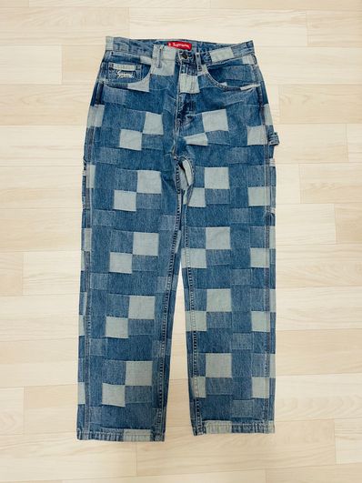 Supreme Patched Denim Painter Pant "Blue"