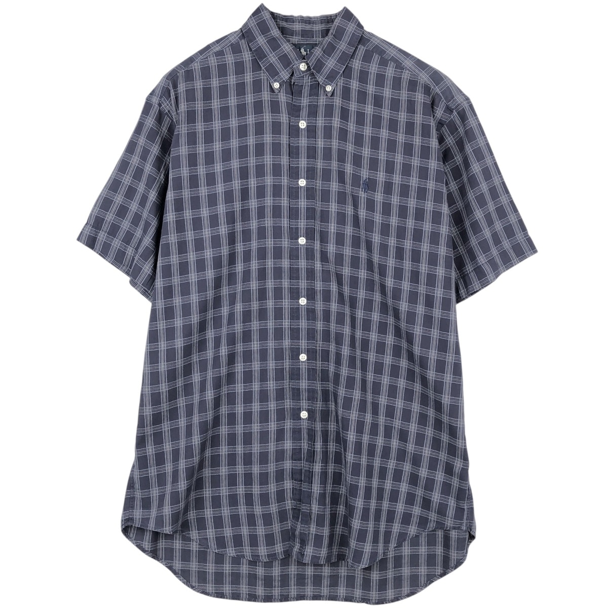 古着 ラルフローレン Ralph Lauren BLAKE 半袖 ボタンダウン チェックシャツ メンズM相当/eaa623624
