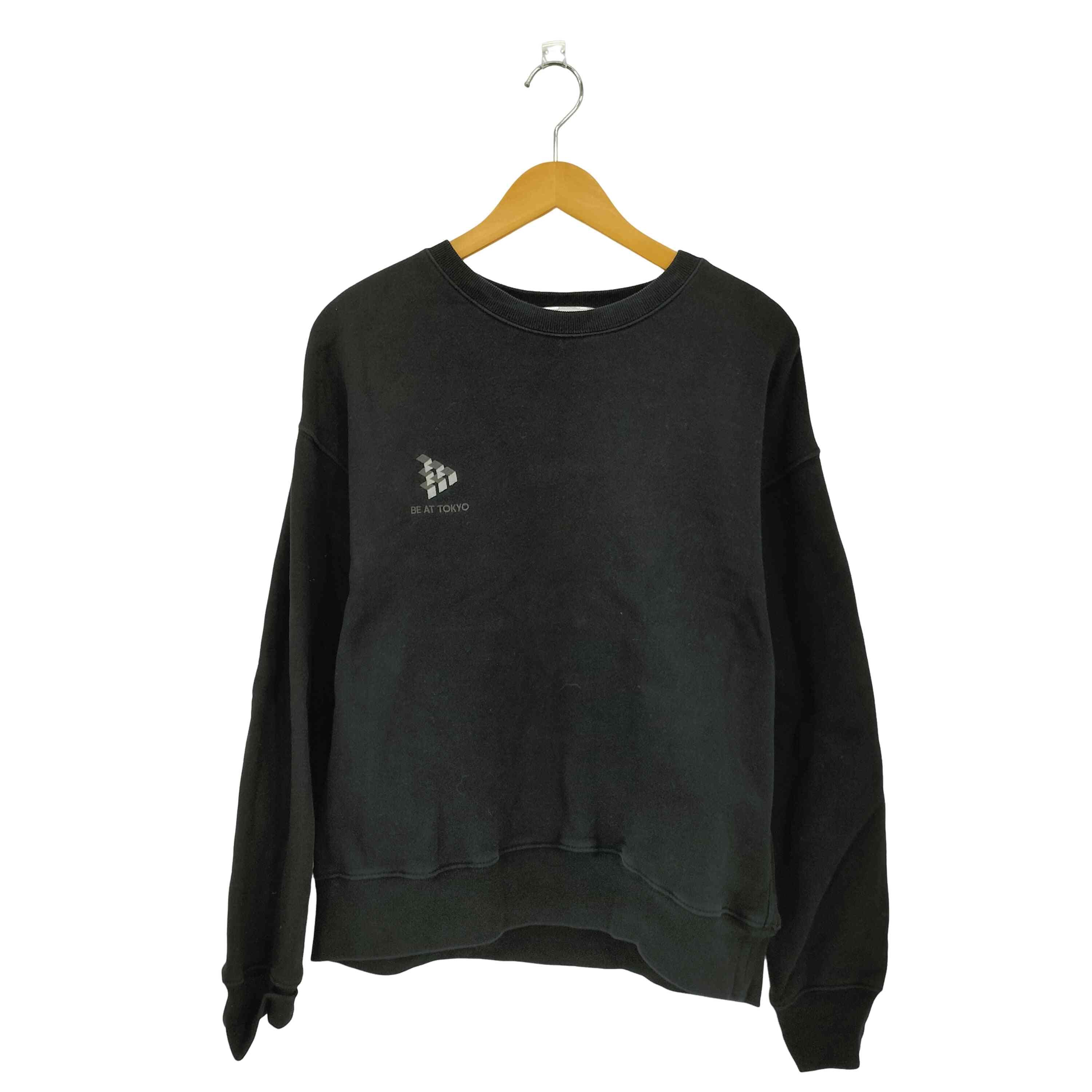 BE AT TOKYO 刺繍ロゴ クルーネック スウェットシャツ【1140876636046】