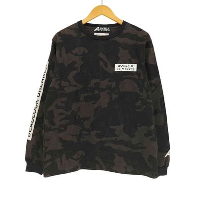 UNMANNED AERIAL VEHICEL UAV AF ミリタリー プレーティング天竺 長袖 Tシャツ【1141349659074】