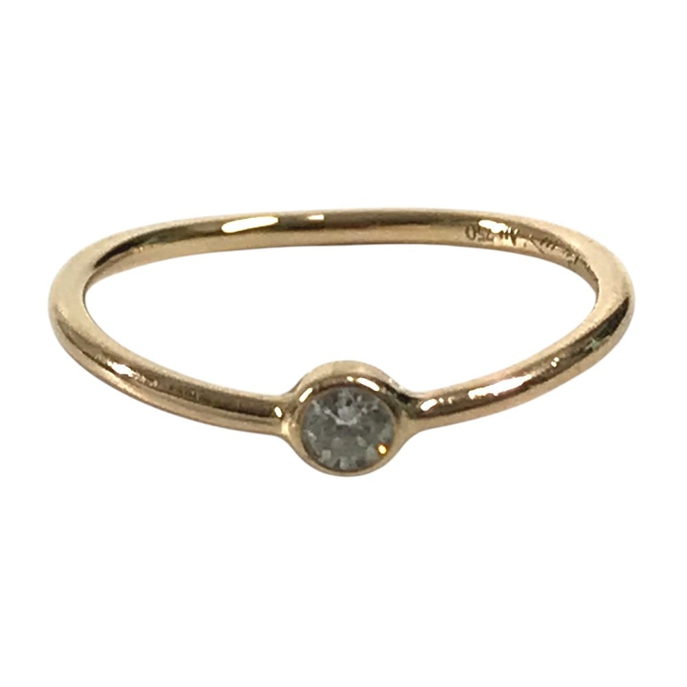 ティファニー TIFFANY&Co. ウェーブ シングル リング 1PD ダイヤ ダイヤモンド K18 金 18K ジュエリー アクセサリー リング・指輪 Au750 ピンクゴールド
