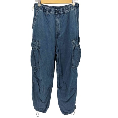 デニムスーパーワイドカーゴパンツ【1137402381761】