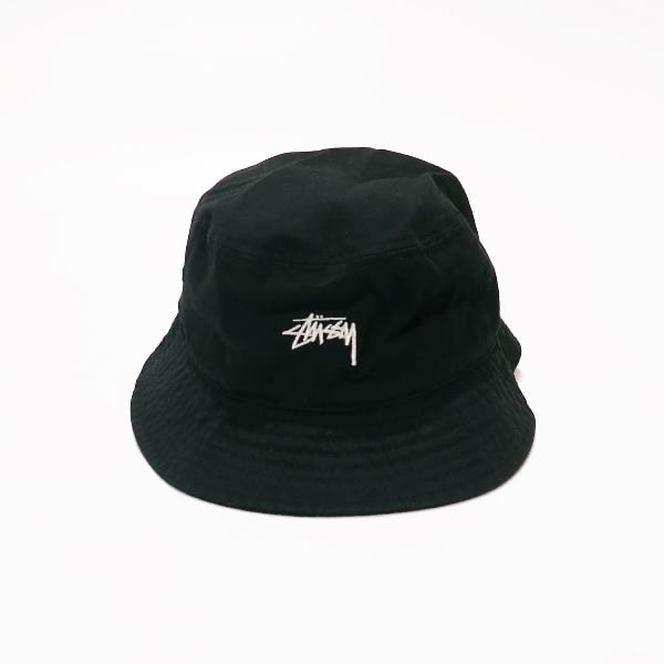 新品 STUSSY ステューシー STOCK BUCKET HAT 24S1321023P ストック バケット ハット ブラック 帽子 サイズS/M