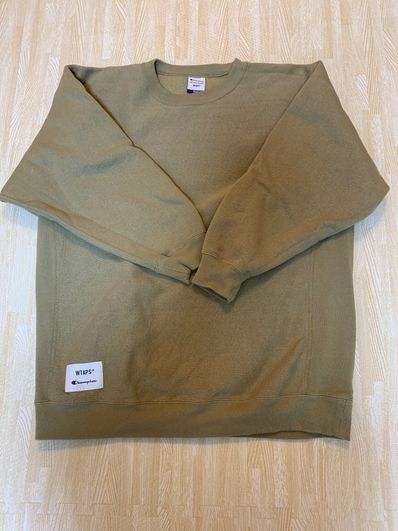 Wtaps ACADEMY / CREW NECK / COTTON. CHAMPION. REVERSE WEAVE "Beige" (780)