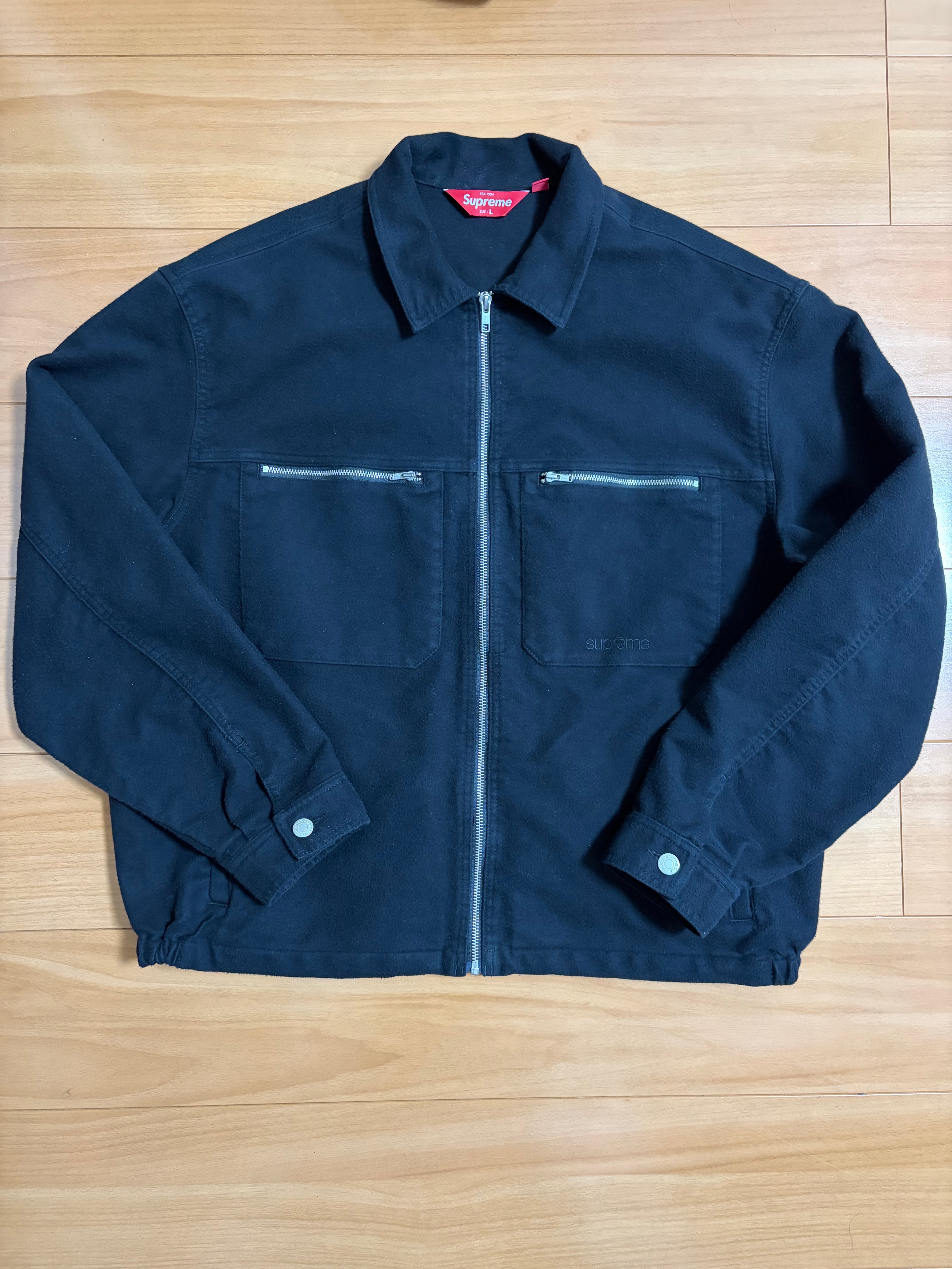 Supreme Moleskin Work Jacket "Black"