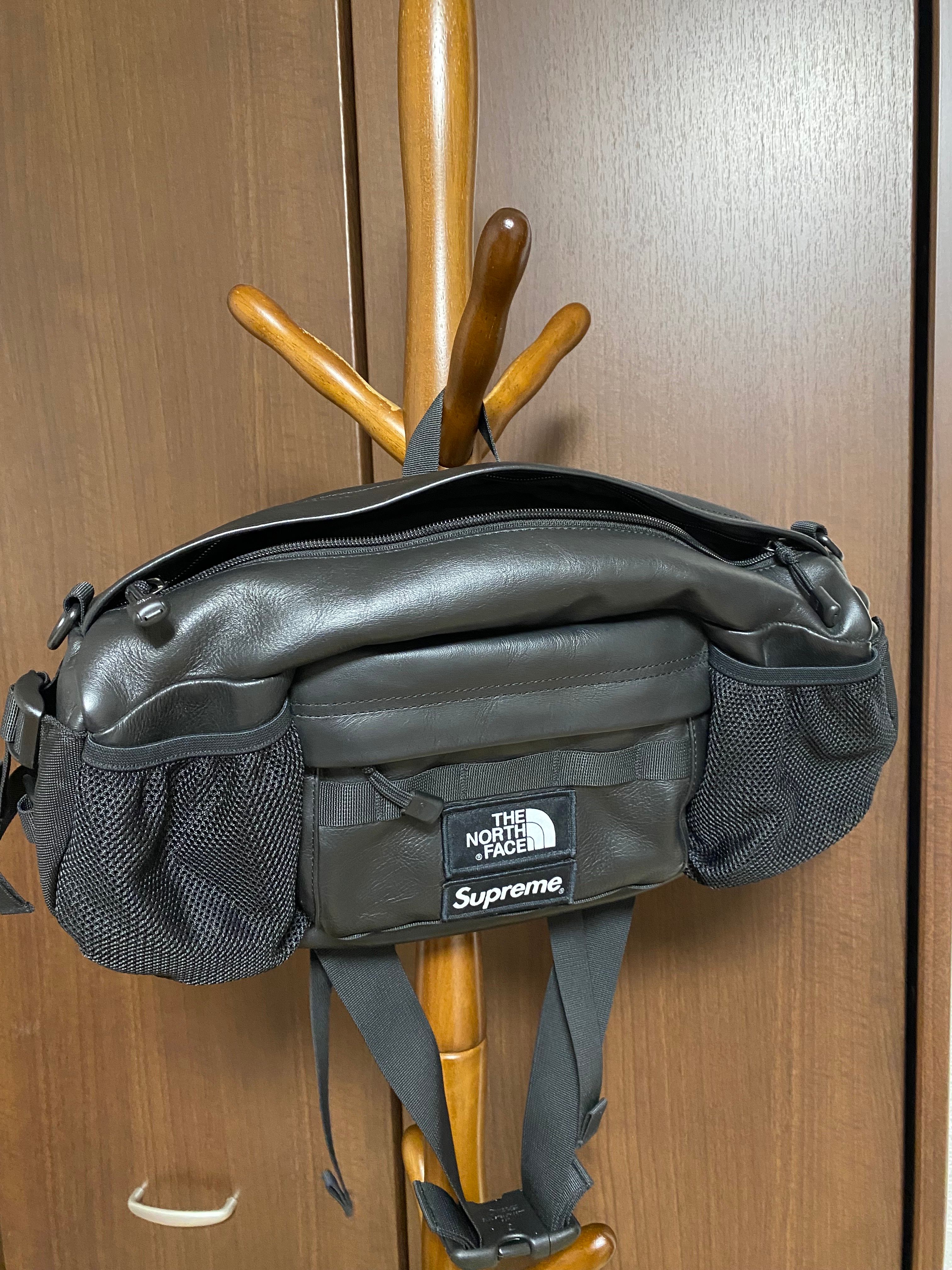 Supreme x The North Face Leather Mountain Waist Bag 