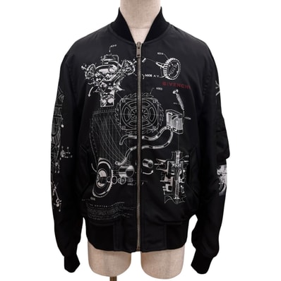 極美品 ジバンシィ ジャケット ブラック メンズ 48 BM00PD13KP