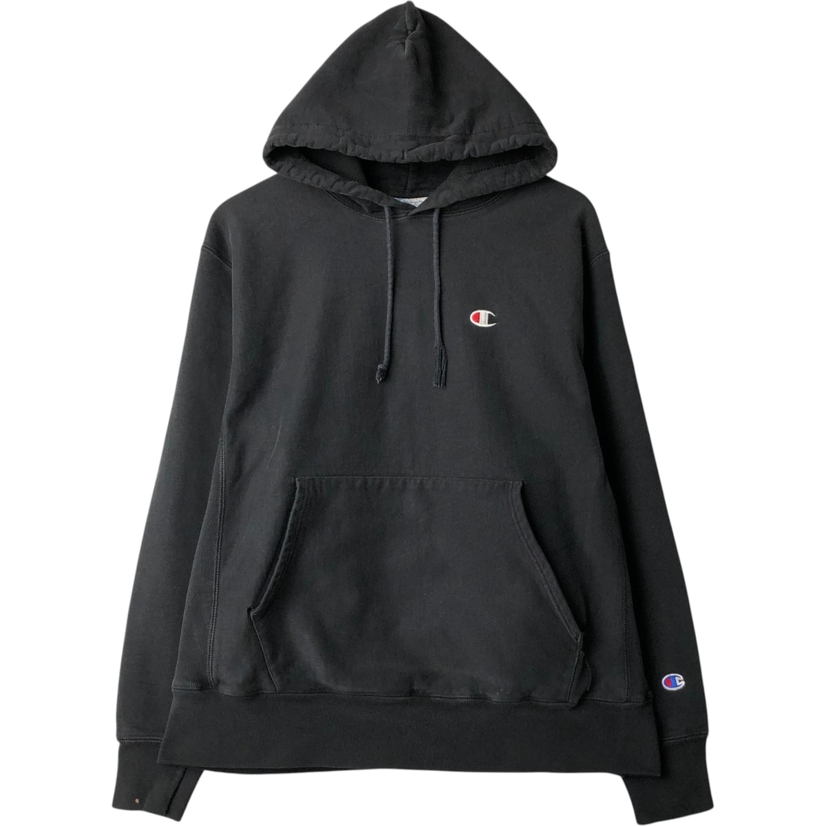 古着 チャンピオン Champion REVERSE WEAVE リバースウィーブ ワンポイント スウェットプルオーバーパーカー メンズL相当/eaa624092