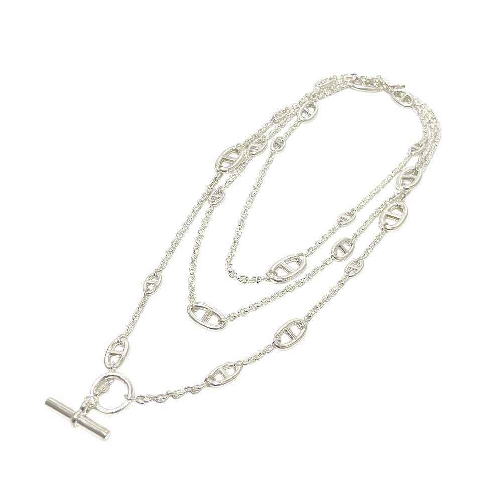 エルメス HERMES ファランドール 160 シェーヌダンクル ロングネックレス ネックレス SV925 シルバー 新品