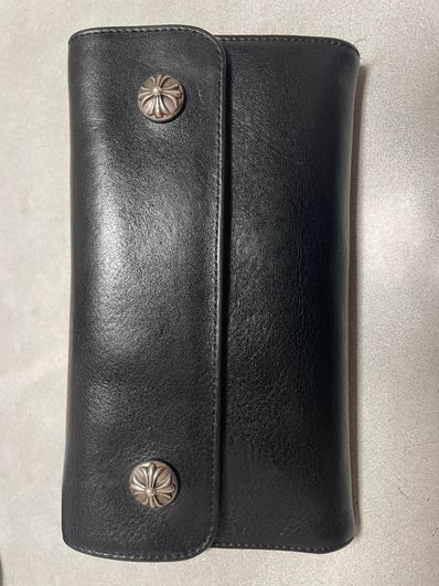 Chrome Hearts Wave Wallet Leather "Black"