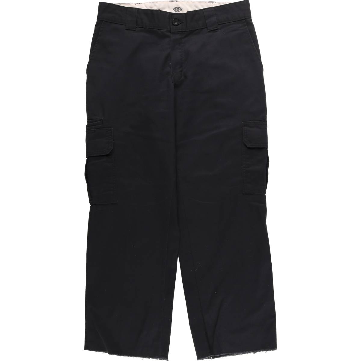 古着 ディッキーズ Dickies FLEX REGULAR STRAIGHT カットオフ ワークパンツ レディースXL(w31)相当/eaa557381