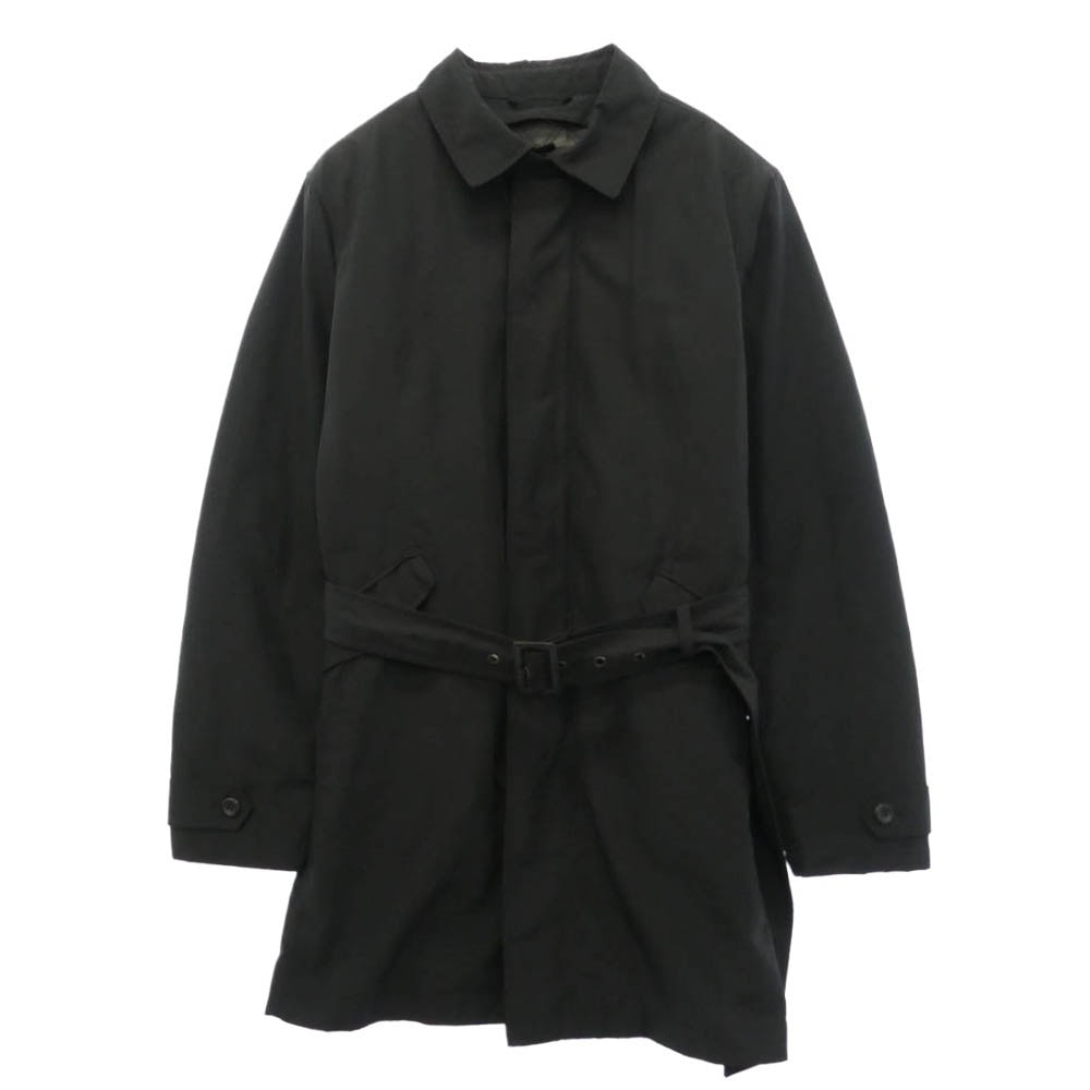 Emporio Armani エンポリオ・アルマーニ H1L390 MATT LINE 取り外し可能キルティングライナー付き トレンチ コート ブラック系 50【中古】