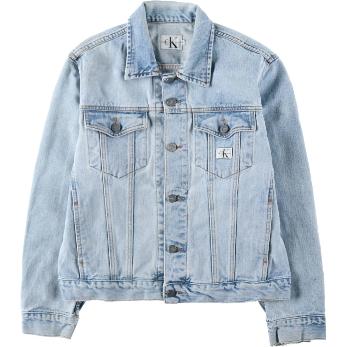 古着 90~00年代 カルバンクライン Calvin klein JEANS デニムジャケット Gジャン USA製 メンズM相当 ヴィンテージ/eaa628436