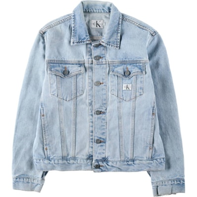古着 90~00年代 カルバンクライン Calvin klein JEANS デニムジャケット Gジャン USA製 メンズM相当 ヴィンテージ/eaa628436