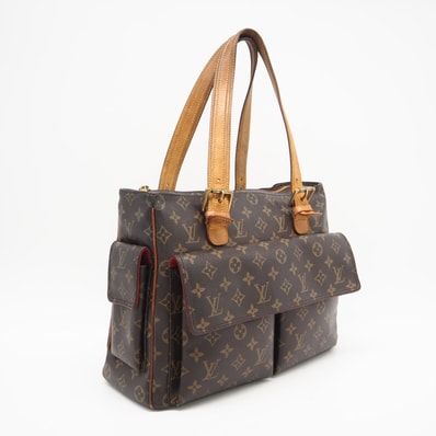 LOUIS VUITTON ルイ・ヴィトン モノグラム ミュルティプリ シテ M51162 ハンドバッグ ブラウン コーティングキャンバス レザー レディース