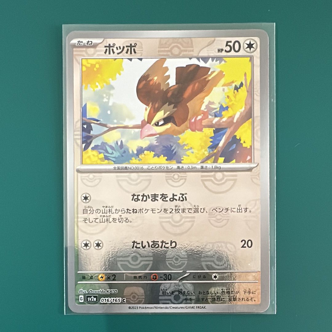 ポッポ C: マスターボールミラー[SV2a 016/165](強化拡張パック「ポケモンカード151」)