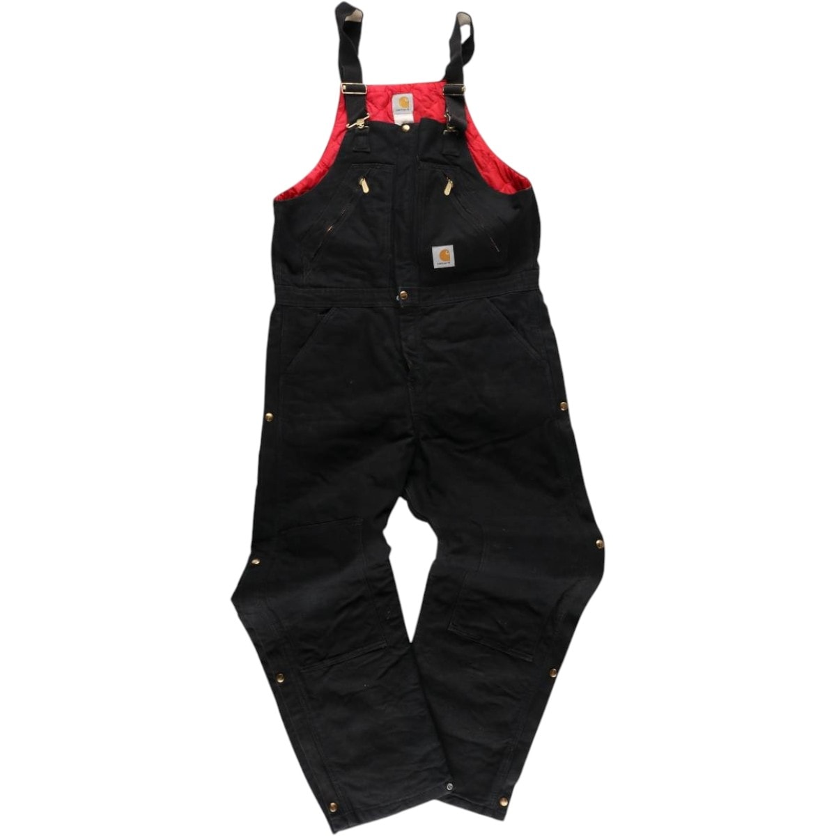 古着 ビッグサイズ カーハート Carhartt ダブルニー ダック オーバーオール メンズw46相当/eaa589285