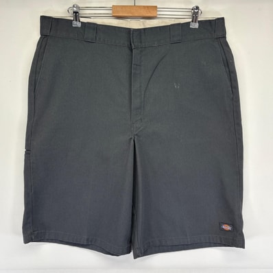 古着 ディッキーズ Dickies ショートパンツ ワーク ハーフ 短パン ワンポイントロゴ 半ズボン w40 グレー メンズ