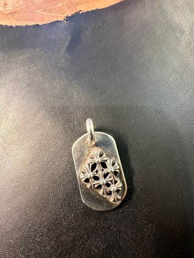 Chrome Hearts Dog Tag S Raze Dosemetary "Silver"