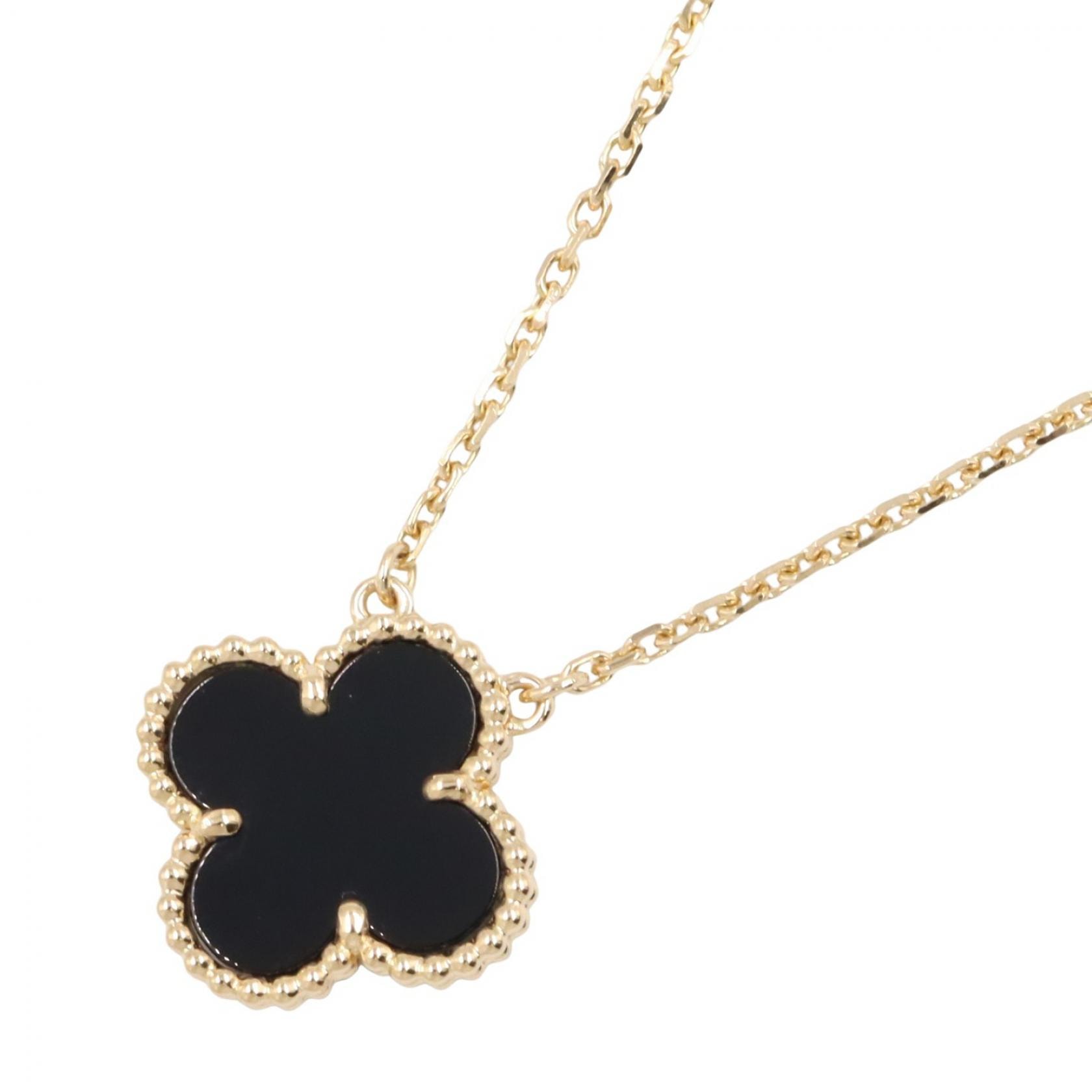 ヴァンクリーフ&アーペル Van Cleef & Arpels ヴィンテージアルハンブラ オニキス ネックレス ネックレス ジュエリー K18(イエローゴールド) オニキス レディース ゴールド系 / ブラック系 VCAR45800 【中古】
