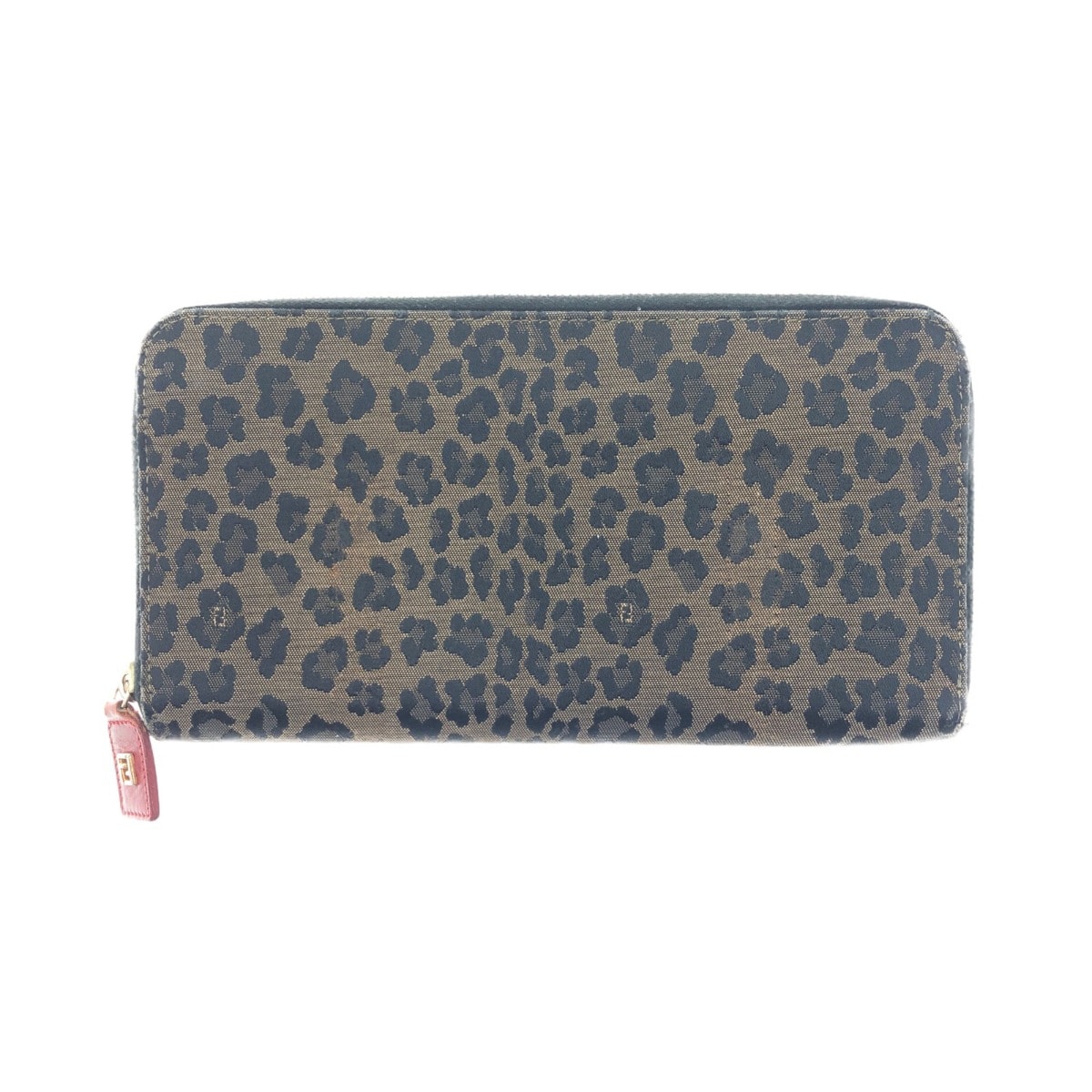 FENDI フェンディ レオパード ヒョウ 柄 ラウンドファスナー 長財布 2268-263470078