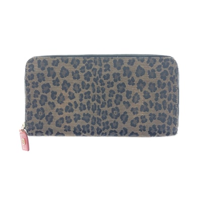 FENDI フェンディ レオパード ヒョウ 柄 ラウンドファスナー 長財布 2268-263470078