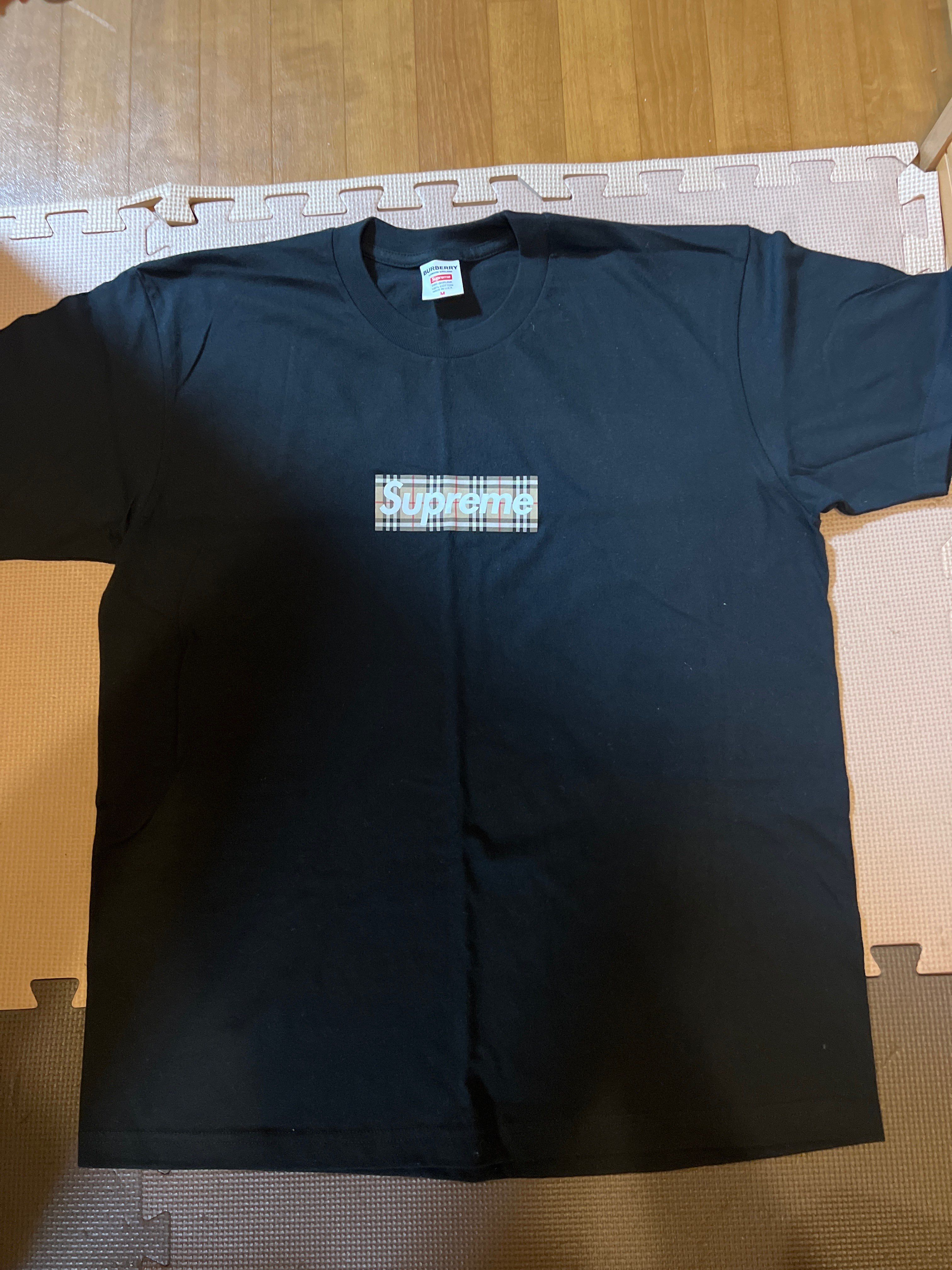 Supreme / Burberry Box Logo Tee "Black"